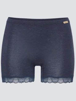 Wolle-Seide Slip|Alle Slips^comazo | earth Merino Seide Panty 2703 mit Spitze comazo|earth camel beige oder dunkelblau