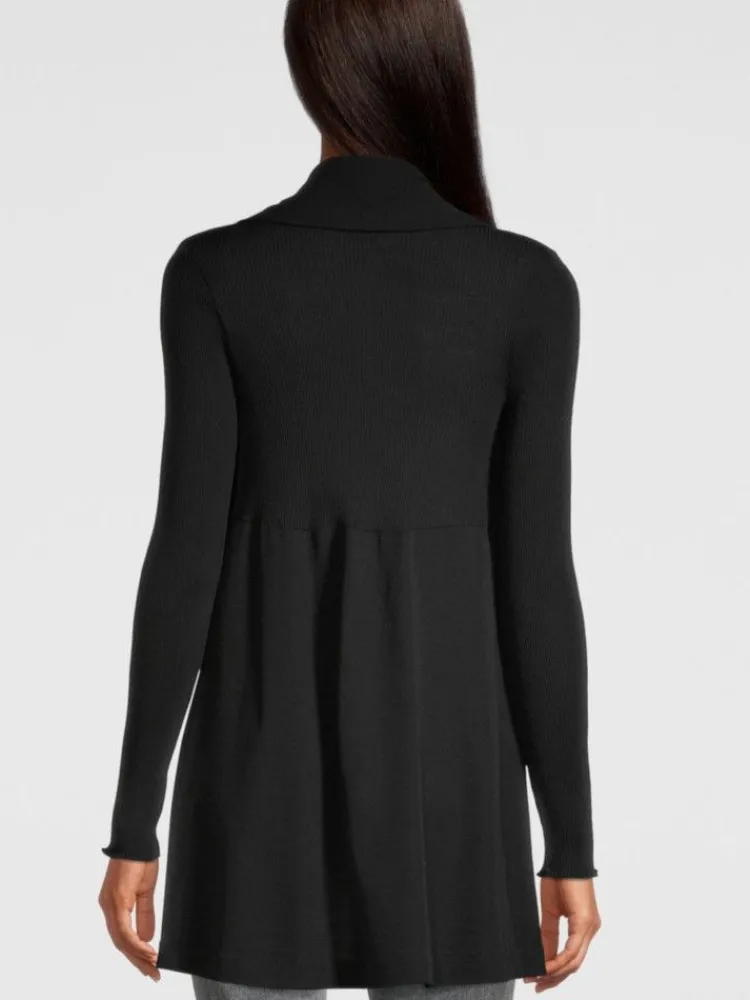 Lounge-Wear|Strickjacken & -Mäntel^Oscalito Merino Wolle-Seide CARDIGAN Strickjacke von