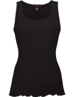 Wolle-Seide Tops|Camisole (Breite Träger)^Artimaglia Merinowolle-Seide CAMISOLE TOP gerippt von