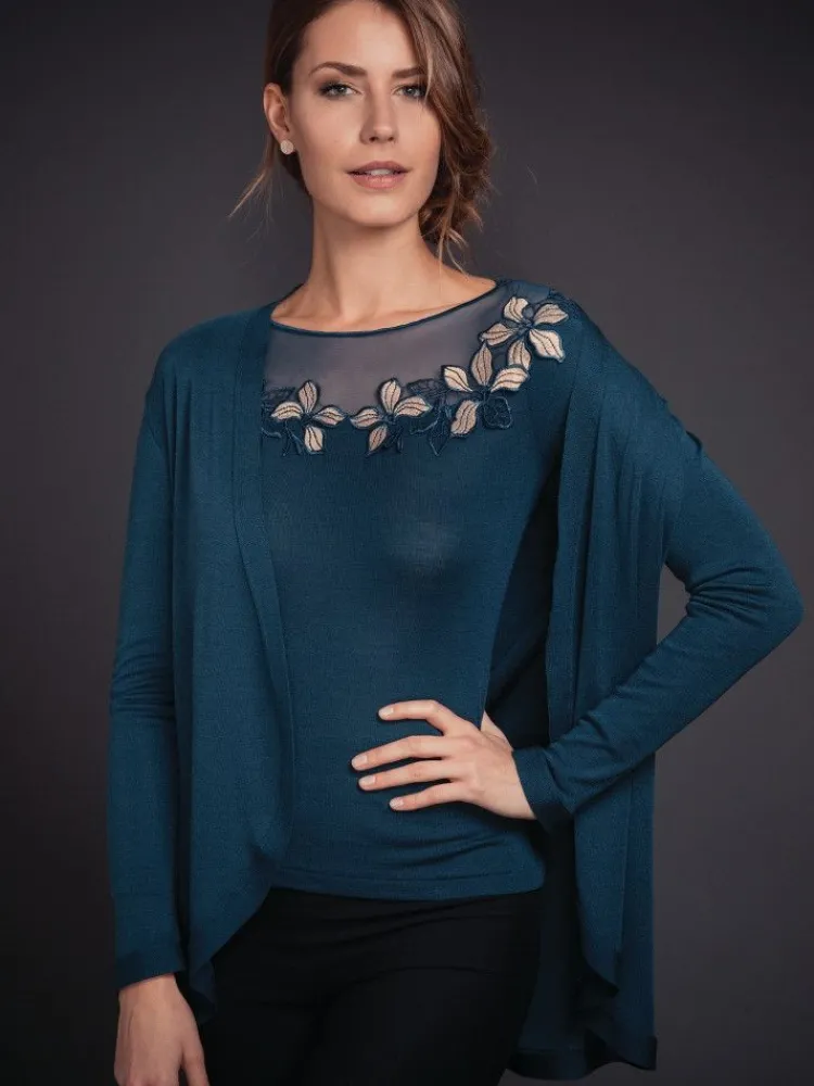 Strickjacken & -Mäntel|Hausmantel (Warm)^Artimaglia Merinowolle-Seide CARDIGAN Strickjacke von