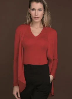 Strickjacken & -Mäntel|Hausmantel (Warm)^Artimaglia Merinowolle-Seide CARDIGAN Strickjacke von