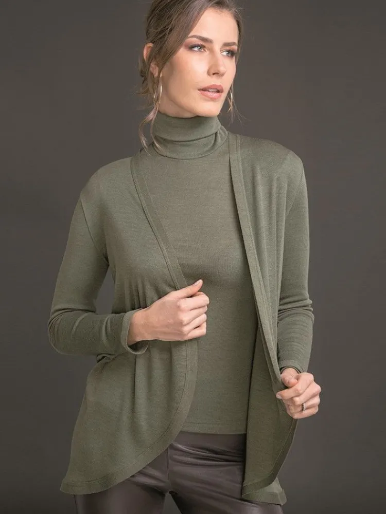 Strickjacken & -Mäntel|Hausmantel (Warm)^Artimaglia Merinowolle-Seide CARDIGAN Strickjacke von