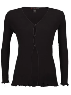 Lounge-Wear|Strickjacken & -Mäntel^Artimaglia Merinowolle-Seide CARDIGAN gerippt von