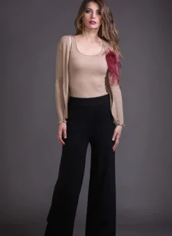 Lounge-Wear|Strickjacken & -Mäntel^Artimaglia Merinowolle-Seide CARDIGAN gerippt von