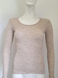 Wolle-Seide Shirts|Langarm^Artimaglia Merinowolle-Seide LANGARM SHIRT gerippt von