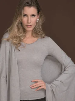 Wolle-Seide Shirts|Langarm^Artimaglia Merinowolle-Seide LANGARM SHIRT gerippt von