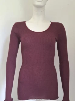 Wolle-Seide Shirts|Langarm^Artimaglia Merinowolle-Seide LANGARM SHIRT gerippt von