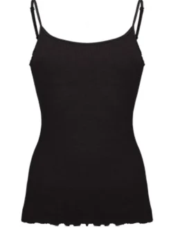 Wolle-Seide Tops|Spaghettiträger Tops^Artimaglia Merinowolle-Seide SPAGHETTI-TOP gerippt von