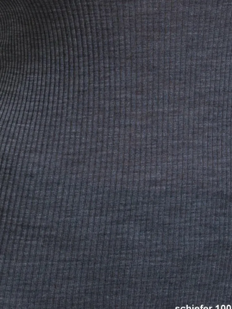 Wolle-Seide Tops|Tops Mit Spitze^Artimaglia Merinowolle-Seide Stehkragen TOP mit Spitze von