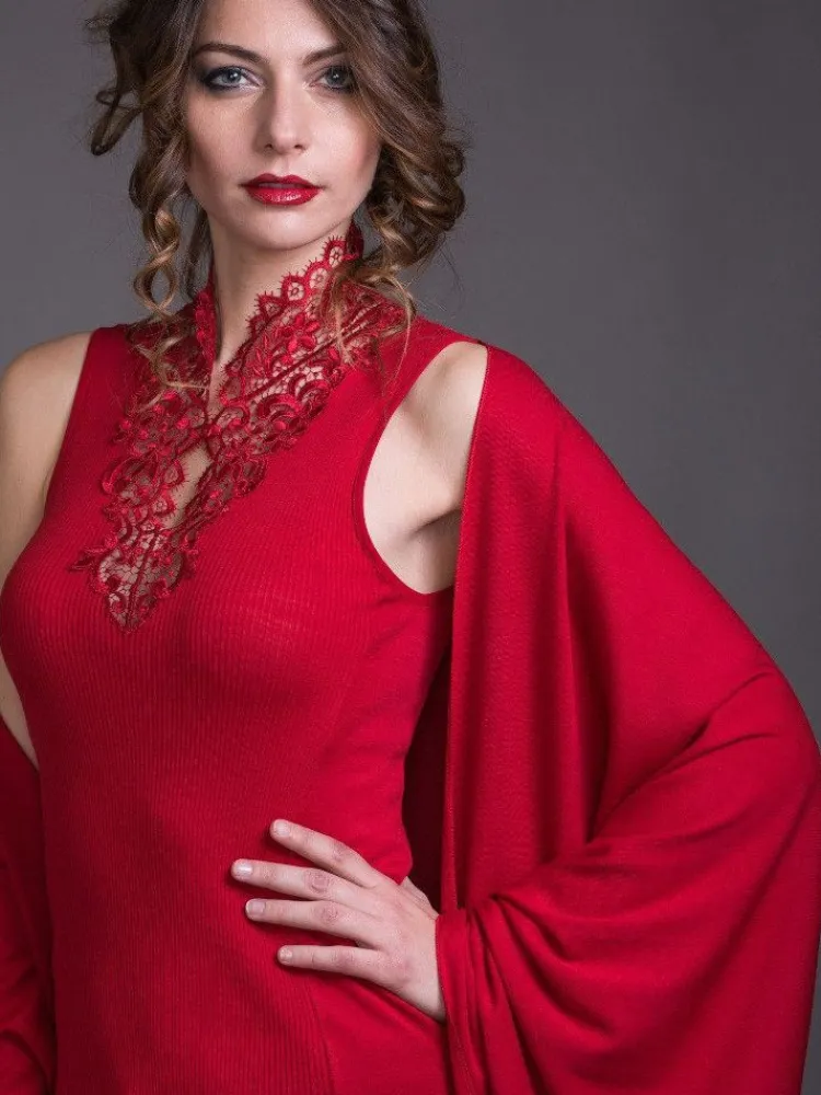 Lounge-Wear|Tücher^Artimaglia Merinowolle-Seide STOLA Schultertuch von