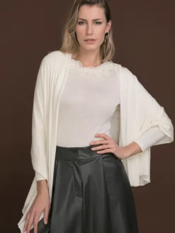 Tücher|Lounge-Wear^Artimaglia Merinowolle-Seide STOLA Schultertuch von