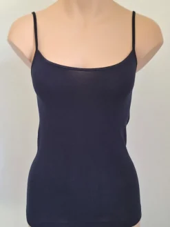 Wolle-Seide Tops|Spaghettiträger Tops^Artimaglia Merinowolle-Seide TRÄGER TOP von