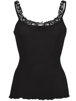 Wolle-Seide Tops|Tops Mit Spitze^Artimaglia Merinowolle-Seide TRÄGER-TOP mit Spitze von