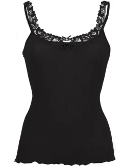 Wolle-Seide Tops|Tops Mit Spitze^Artimaglia Merinowolle-Seide TRÄGER-TOP mit Spitze von