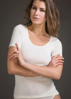 Wolle-Seide Tops|T-Shirt^Artimaglia Merinowolle-Seide T-SHIRT von