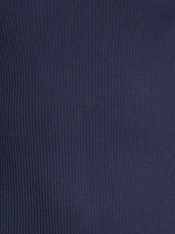 Wolle-Seide Tops|Tops Mit Spitze^Oscalito Merinowolle-Seide Unterhemd gerippt mit Calais Spitze von