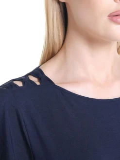 Feine Pyjamas^Verdiani Modal Kurzarm-Schlafanzug WKND No. 19 von dunkelblau