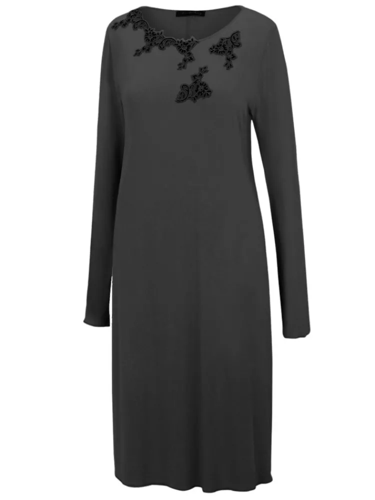 Edle Nachthemden^Fu00fcrstenberg Modal Langarm Nachtkleid VERA von Fürstenberg