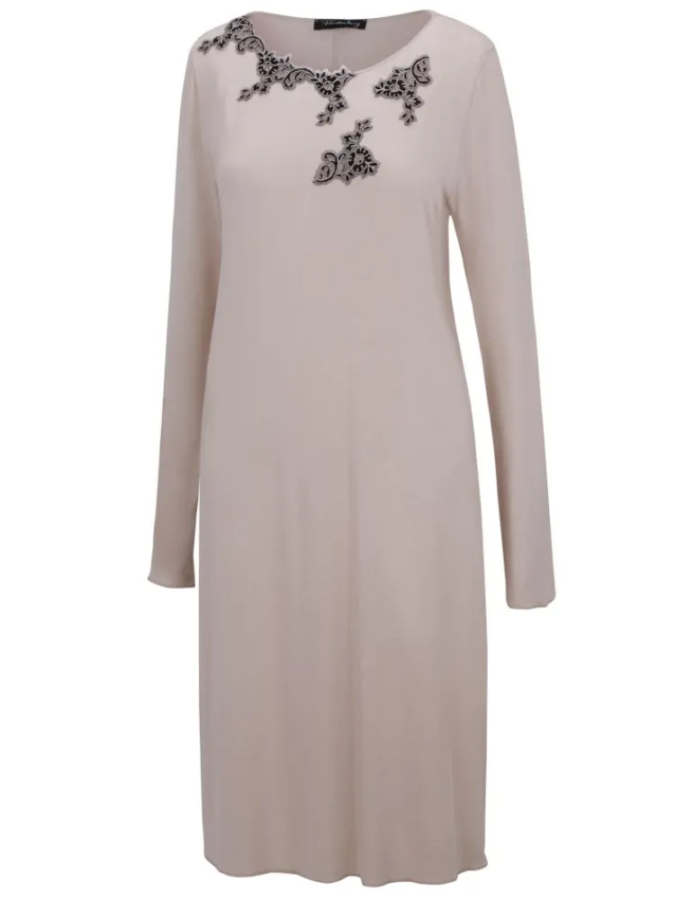 Edle Nachthemden^Fu00fcrstenberg Modal Langarm Nachtkleid VERA edel von Fürstenberg