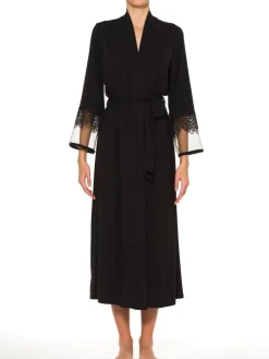 Exquisite Morgenmäntel|Morgenmantel Lang^Ritratti Modal Morgenmantel RITA von schwarz