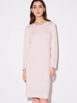 Edle Nachthemden^Chiara Fiorini Modal Nachthemd kurz mit Knopfleiste von