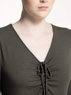 Edle Nachthemden^Verdiani Modal Nachtshirt MIRA oliv von olivgrün