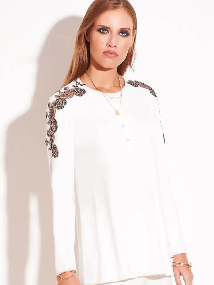 Feine Pyjamas^Chiara Fiorini Modal Pyjama CREMA wollweiß von creme