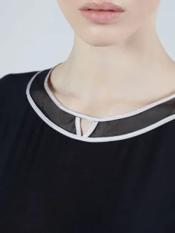 Feine Pyjamas^Verdiani Modal Schlafanzug WKND No. 2 schwarz-puder von schwarz mit puder