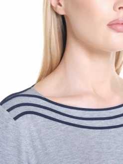 Feine Pyjamas^Verdiani Modal Schlafanzug WKND No. 21 grau von grau mit dunkelblau