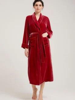 Lounge-Wear|Exquisite Morgenmäntel^Vivis Morgenmantel lang DANIELA uni von