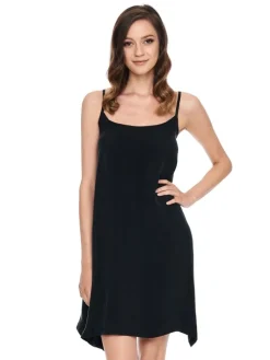 Strandkleider & Sommerkleider|Freizeit- & Reisekleidung^Gattina Nachthemd vegan SVENJA uni aus Cupro von