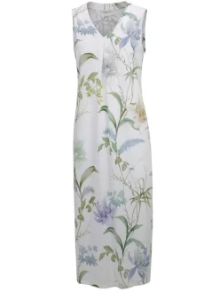 Alle Negligés^Fu00fcrstenberg Nachtkleid Baumwolle Jersey IRIS weiß blau von Fürstenberg weiß mit blau