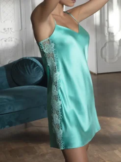 Alle Negligés|Seidenneglige^Lise Charmel Negligé PRINCESSE IRIS mit Seide von aqua