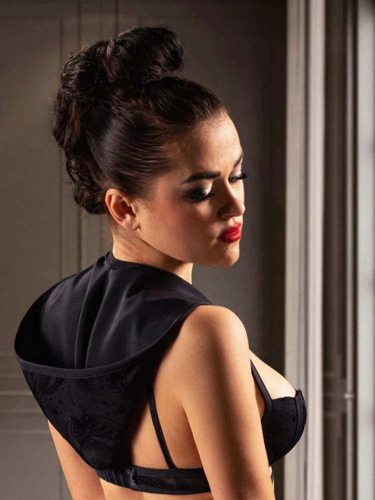 Alle Bhs^RCrescentini Push-Up Bügel-BH ASTRUM in von schwarz