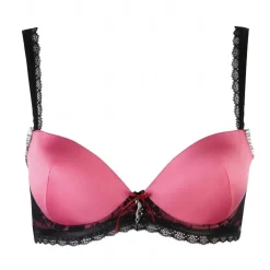 Alle Bhs^Escora Push-Up BH ANGELICA fuchsia-schwarz von fuchsia-pink mit schwarz