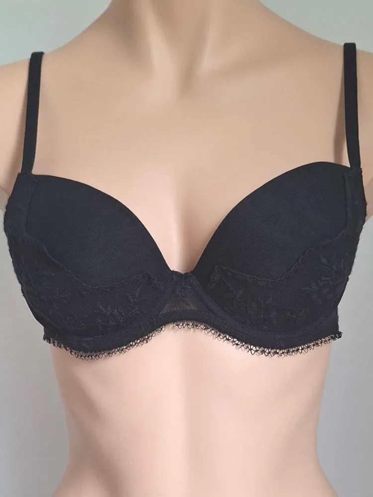 Alle Bhs^Cotton Club Push-Up BH Tüllspitze AGLET von Oro Baroque schwarzoder champagner creme-weiß