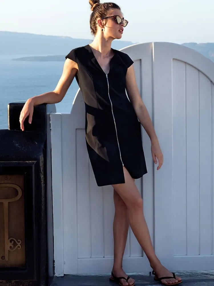 Strandkleider & Sommerkleider|Freizeit- & Reisekleidung^Pain de Sucre Reisekleid AMI 51 von schwarz