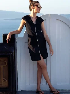 Strandkleider & Sommerkleider|Freizeit- & Reisekleidung^Pain de Sucre Reisekleid AMI 51 von schwarz