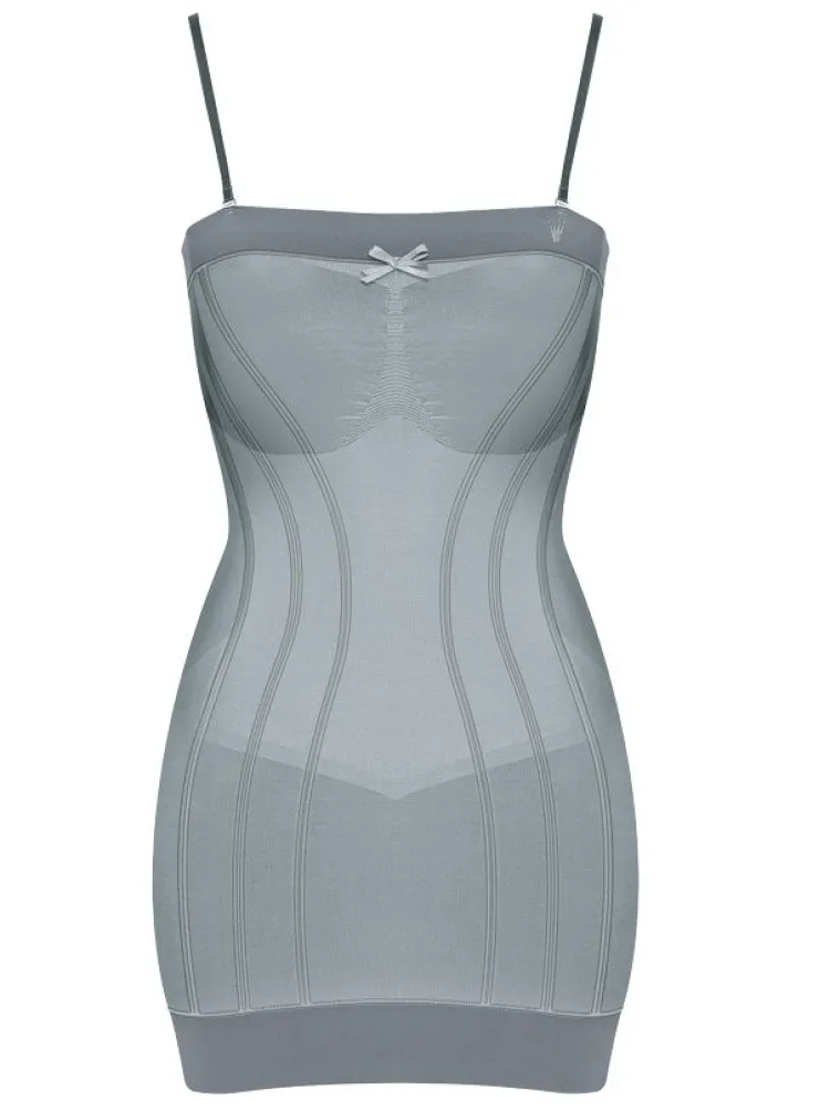 Shaping Unterkleider|Kurze Unterkleider^Triumph Retro Sensation BODYDRESS von figurformend silbergrau schwarz oder Grey (silber)