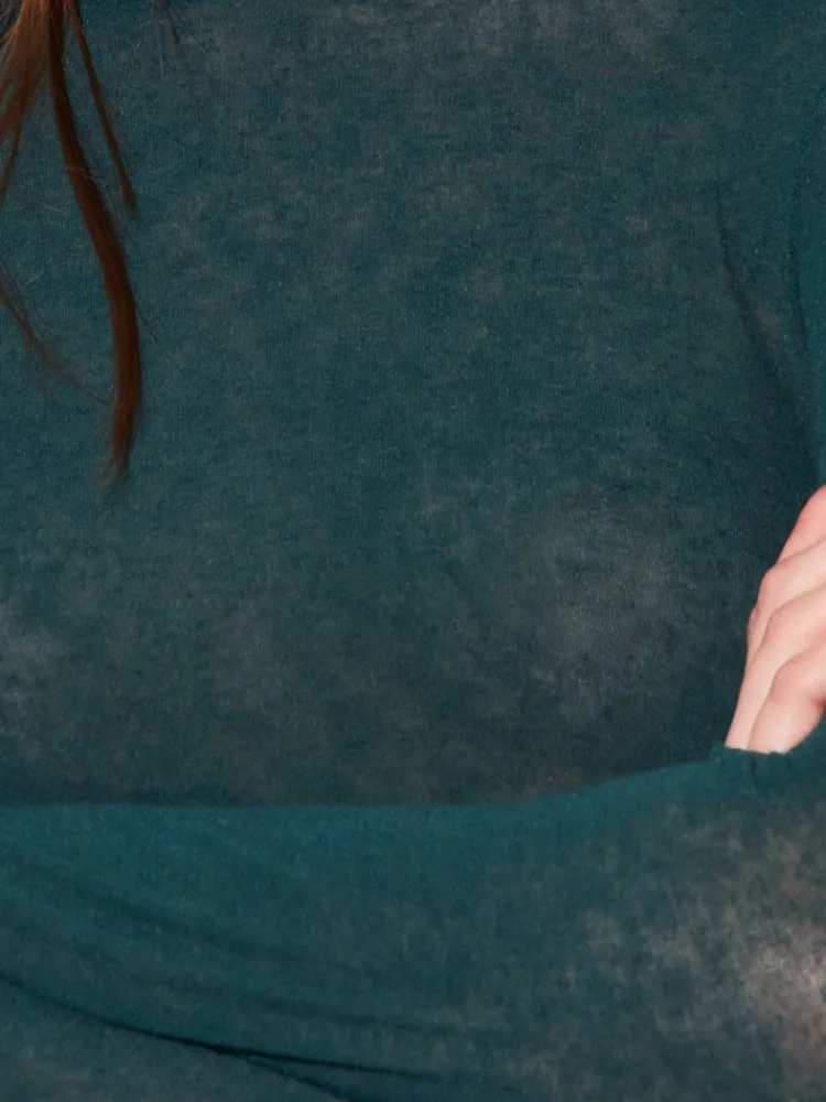 Lounge-Wear^Chiara Fiorini Rollkragenshirt VISCOSE MIX von mit Kaschmir