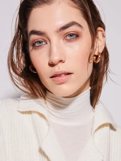 Lounge-Wear^Chiara Fiorini Rollkragenshirt VISCOSEMIX  von mit Kaschmir