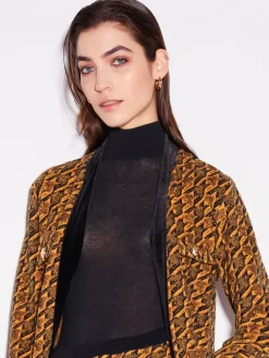 Lounge-Wear^Chiara Fiorini Rollkragenshirt VISCOSEMIX fein von mit Kaschmir