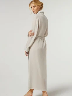 Lounge-Wear|Exquisite Morgenmäntel^Vivis Samt Morgenmantel lang DANIELA von mit Seide