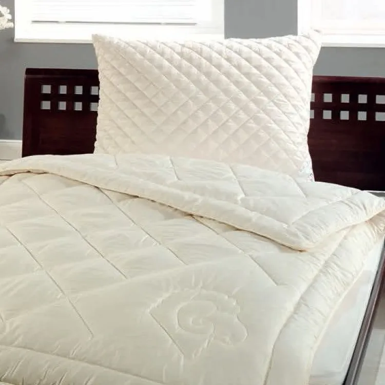 Naturhaarkissen^Sannwald DERBY Schafwolle Kopfkissen waschbar creme / natur