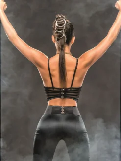 Lounge-Wear^RCrescentini Satin Hose MICHONNE von Black Mirror schwarz