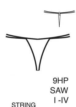 Alle Strings^RCrescentini Satin- String SAW von R Crescentini nur noch in violett schwarz oder violett