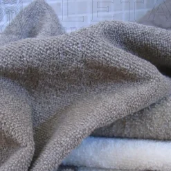 Bad Und Sauna^Aleta Saunahut Halbleinen Doubleface Frottee unisex von taupe mit grau Doubleface