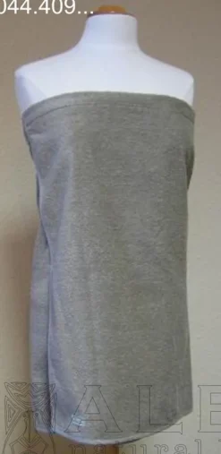 Bad Und Sauna^Aleta Saunakilt Halbleinen Doubleface Frottee zum Wickeln von taupe mit grau Doubleface