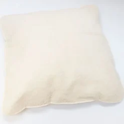 Naturhaarkissen^f.a.n. Frankenstolz Schafwolle LAMMFLOR KOPFKISSEN oder Nackenrolle von natur-f.a.n. creme / natur