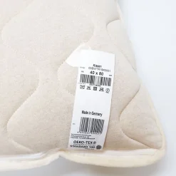 Naturhaarkissen^f.a.n. Frankenstolz Schafwolle LAMMFLOR KOPFKISSEN oder Nackenrolle von natur-f.a.n. creme / natur